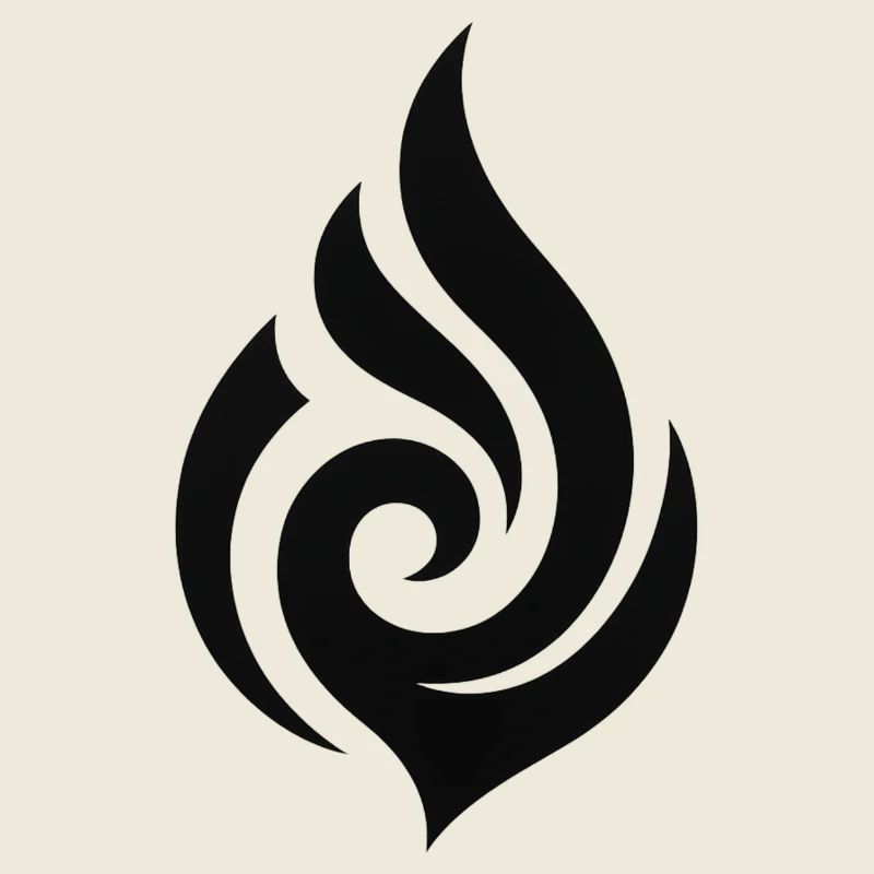 Schwarze Flamme