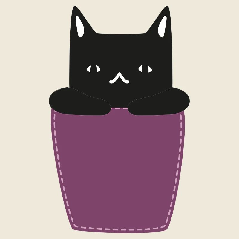Katze In der Brusttasche