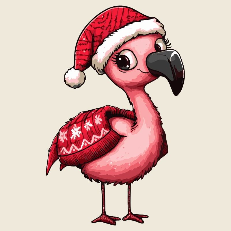 Flamingo Weihnachten Xmas