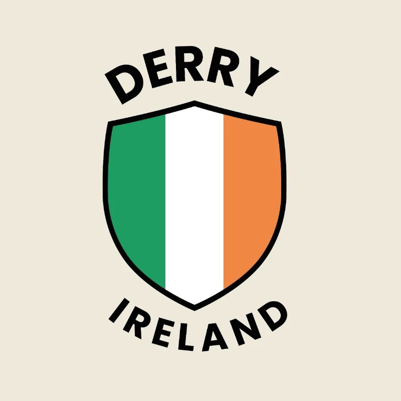 Derry Ireland Schild-Design
