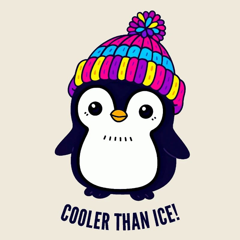 Pinguin mit dem bunten Hut