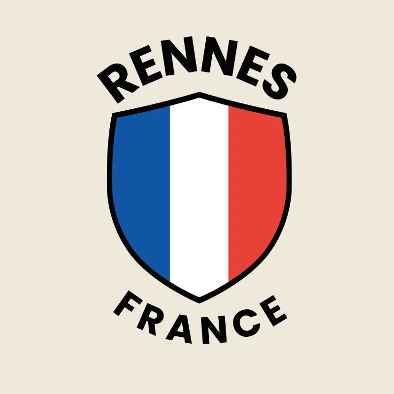 Rennes-Frankreich-Schild