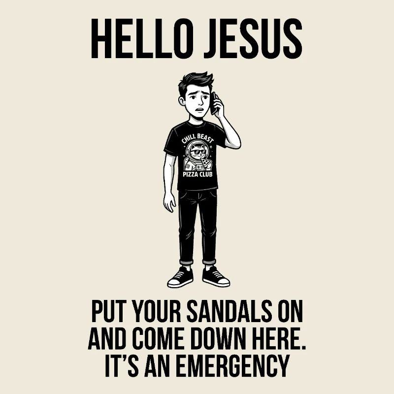 Bonjour Jésus - Dank Meme Sarcastique