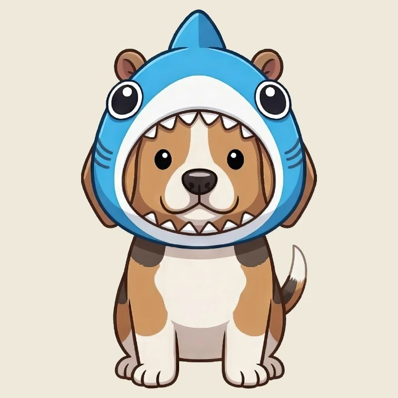 Cartoon Dog Beagle Mignon Carnaval Brésil