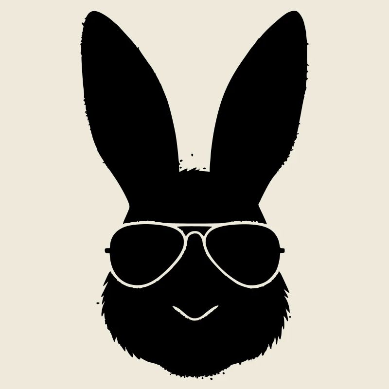 Rabbit Sunglasses Cool Outline