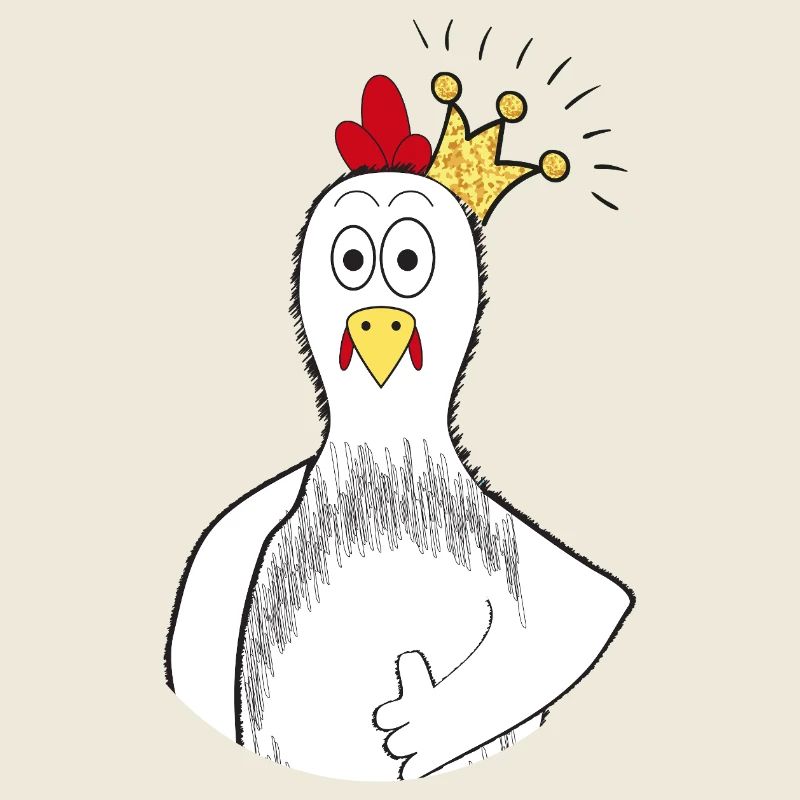 Huhn mit Krone