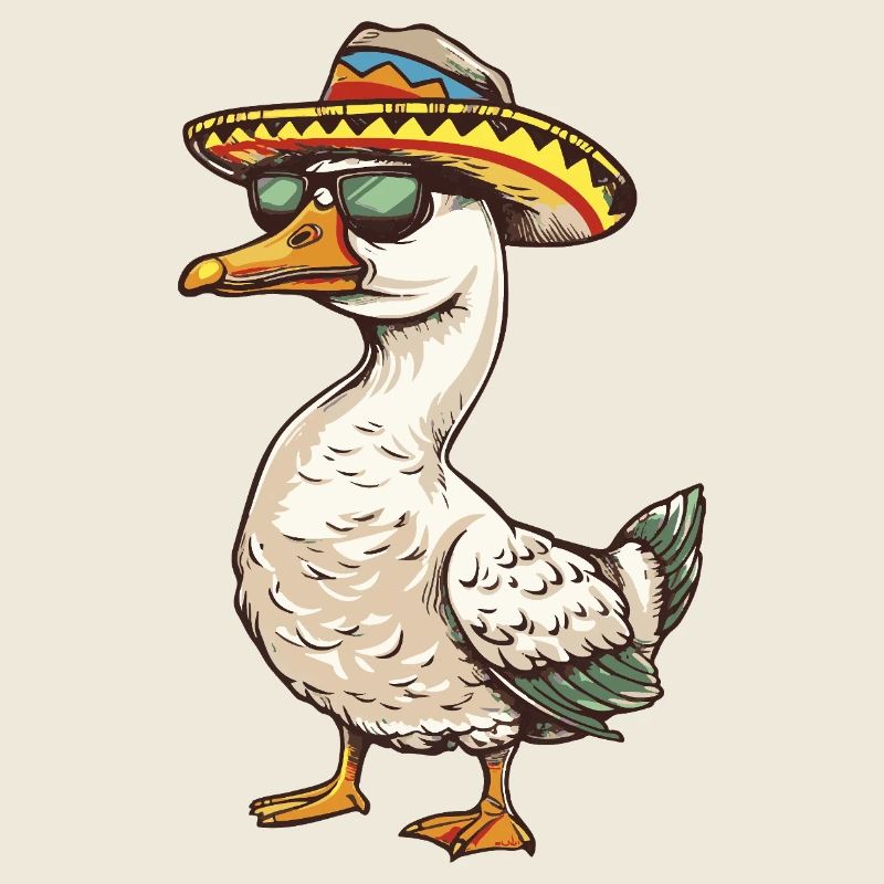 Goose Comic Funny Sombrero