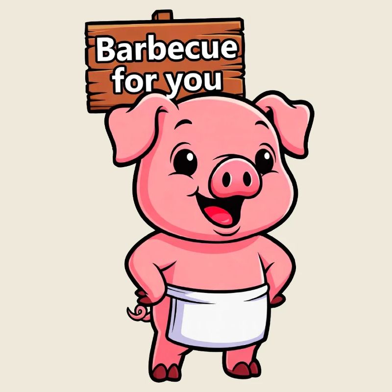 Panneau de cricket avec cochon