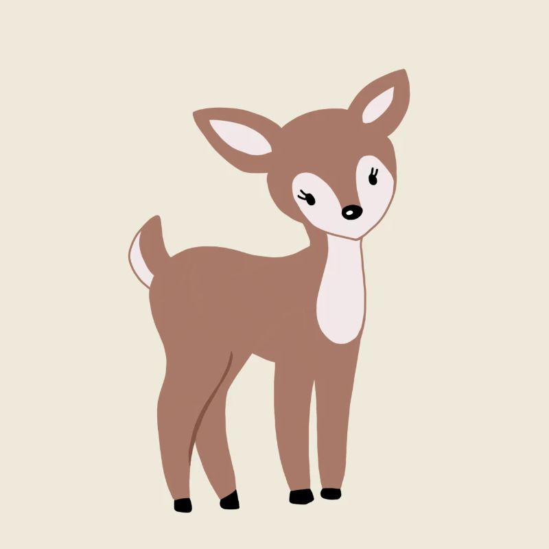Süßes Rehkitz Bambi
