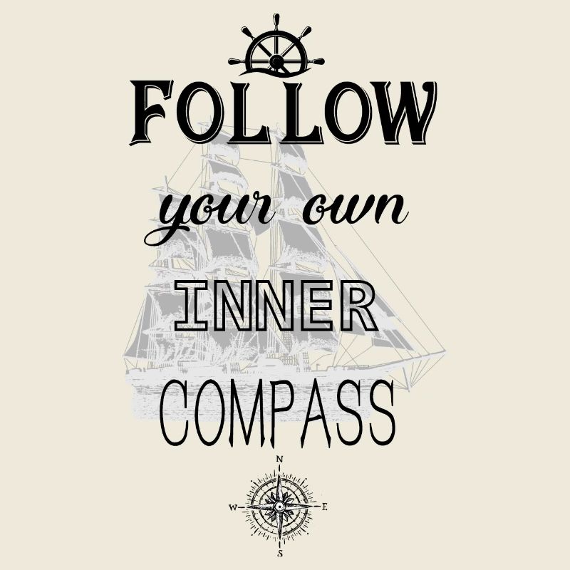 follow your own inner compass kontiki compass