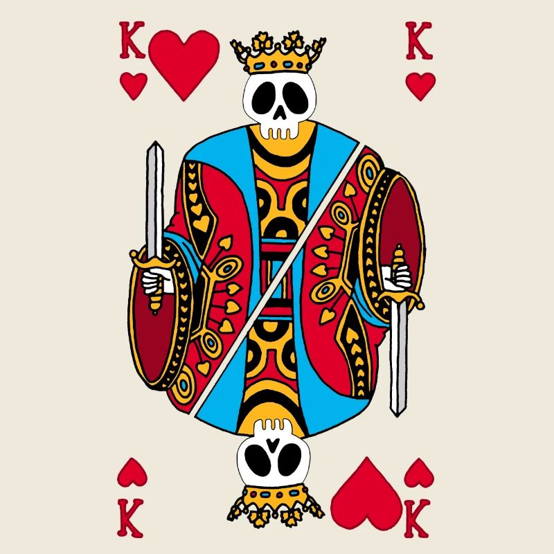 Squelette du roi de coeur