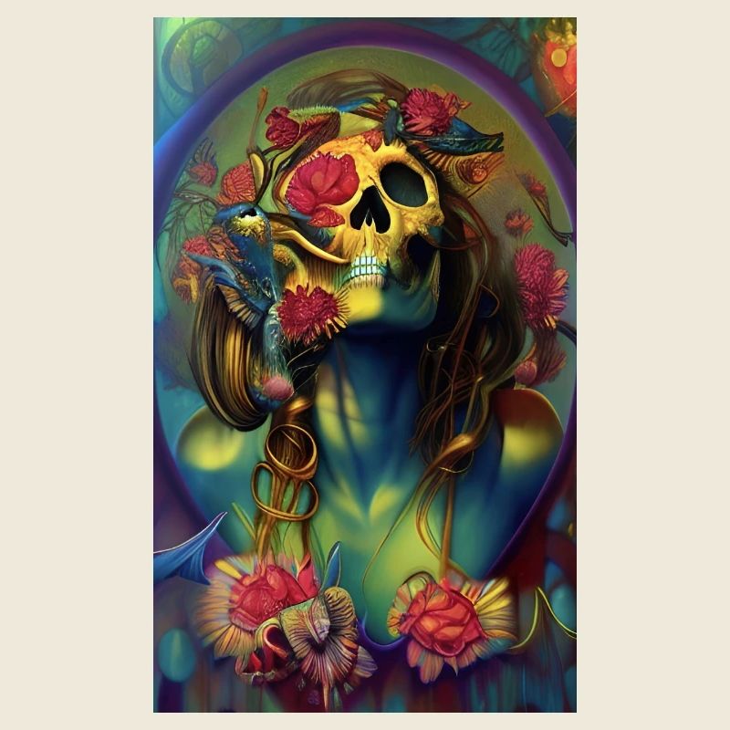 Beautiful fantasy Skull