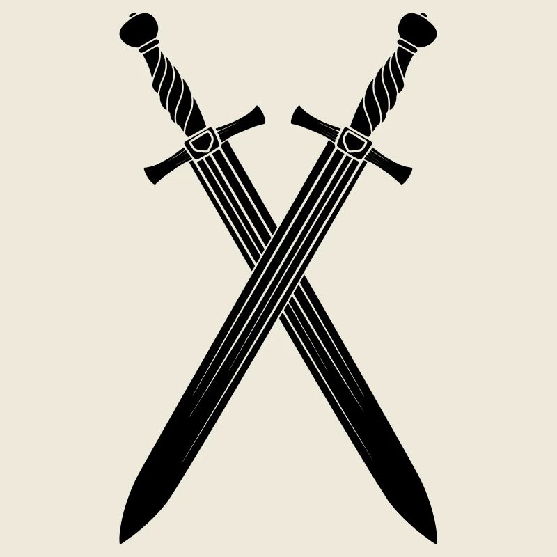 Sword two swords crossed