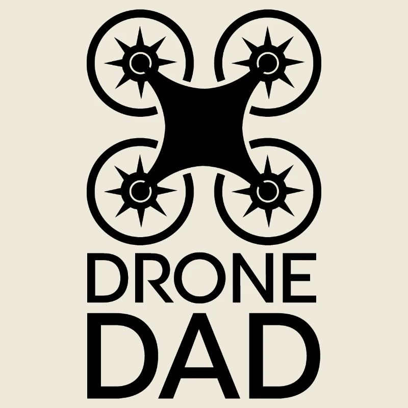 Drone Dad Cool Dad Funny Sayings Flying Logo