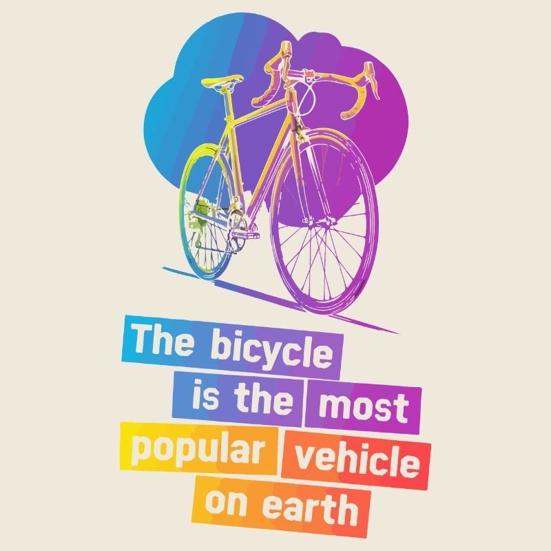 Colourful Bicycle Illustration Design