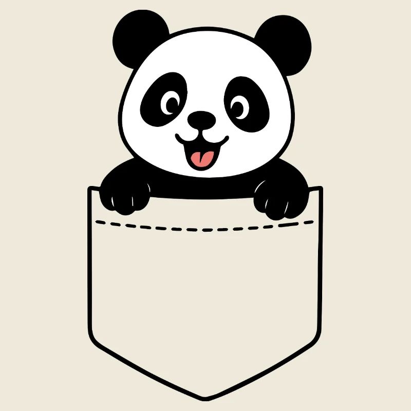 Fröhlicher Panda