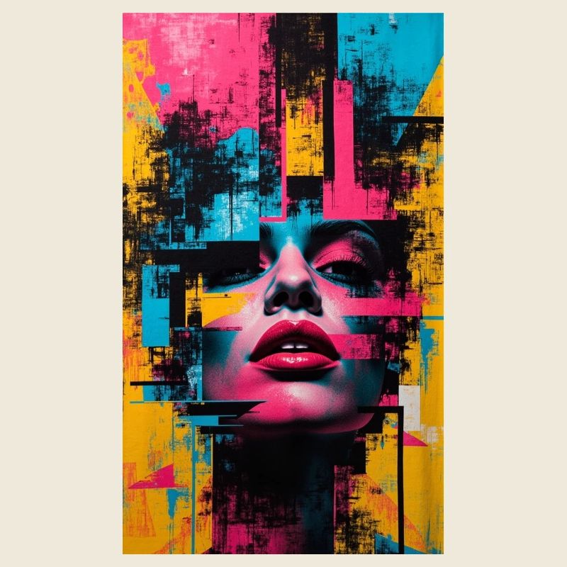 Abstrakte Urban Mode Kunst