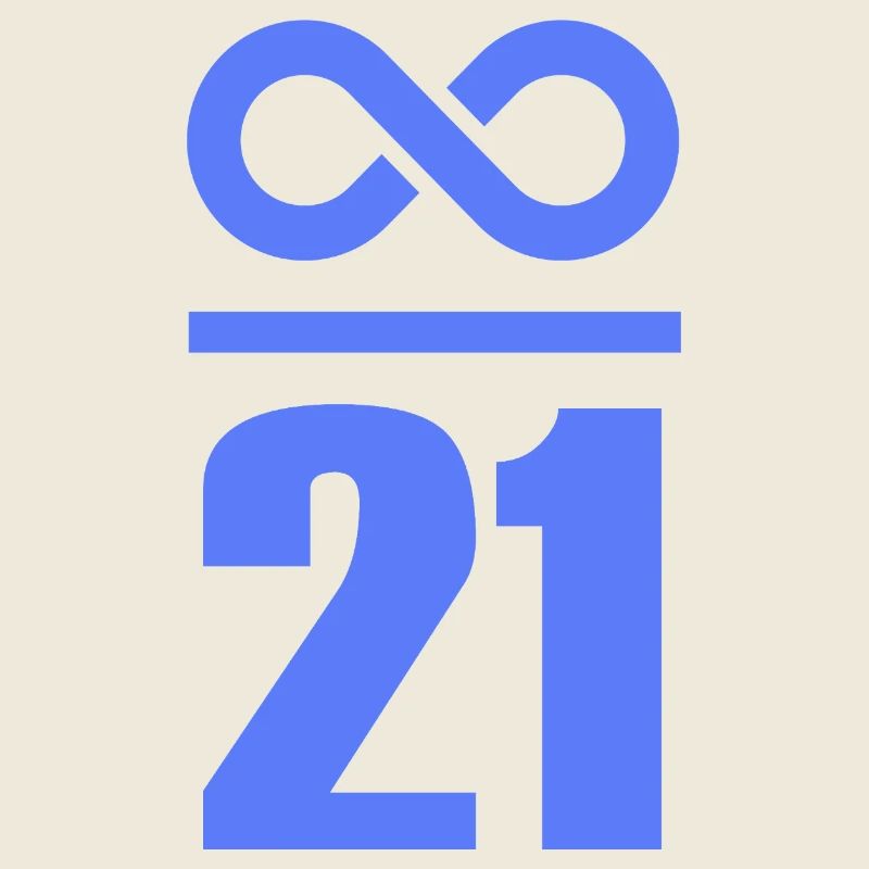 Infinite by 21 million Bitcoin Infinity