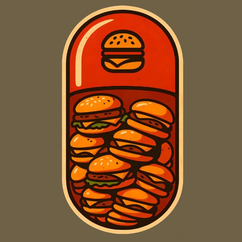 Lustiges Hamburger Stack Lover Design