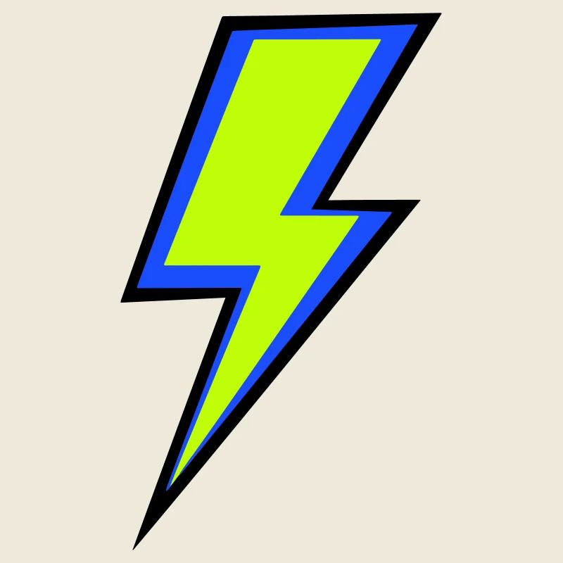 Blauer Neonstrahl