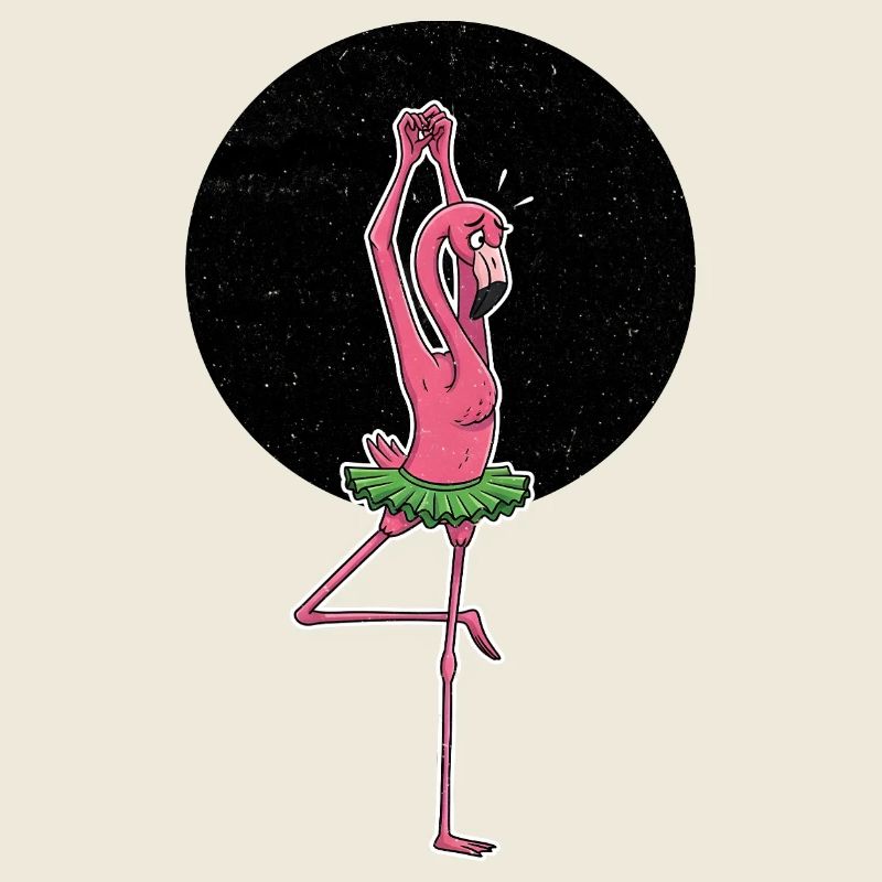 Ballerina flamingo with tutu