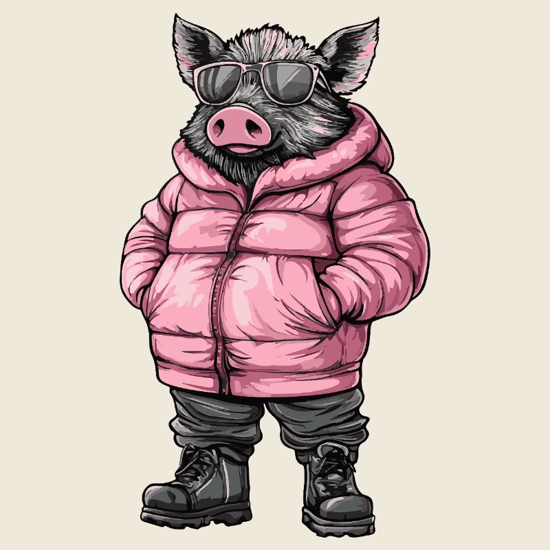 Sanglier Cool Cochon d’hiver