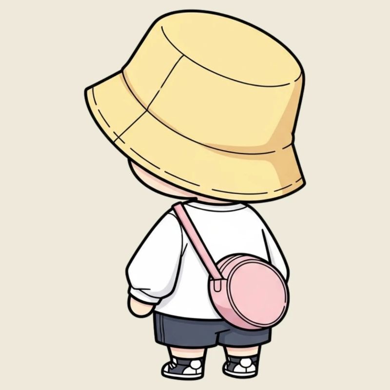 Petit explorateur au bob
