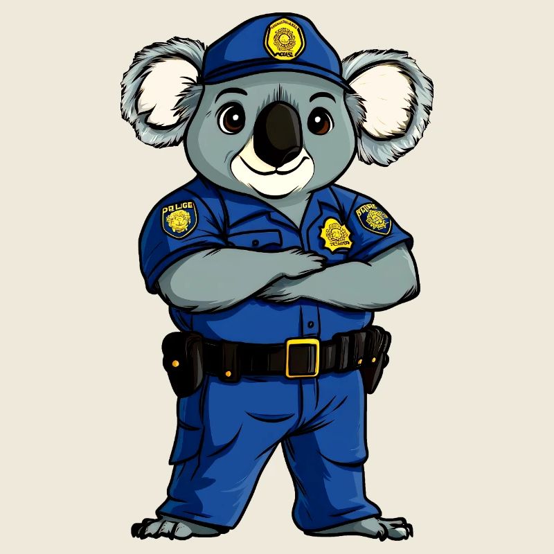 Koala Polizist / Koalabär