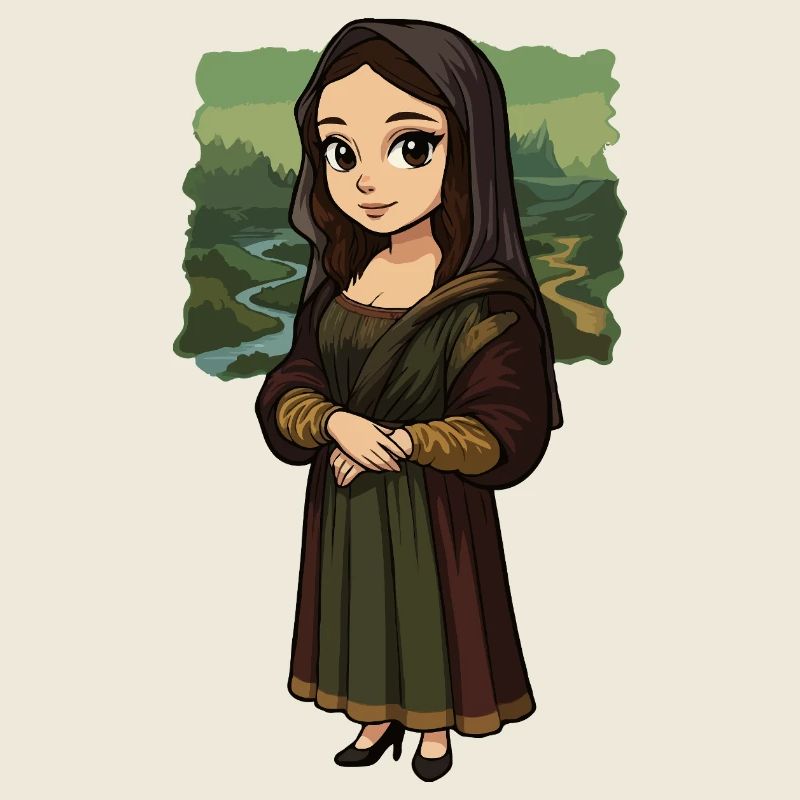Mona Lisa Chibi style
