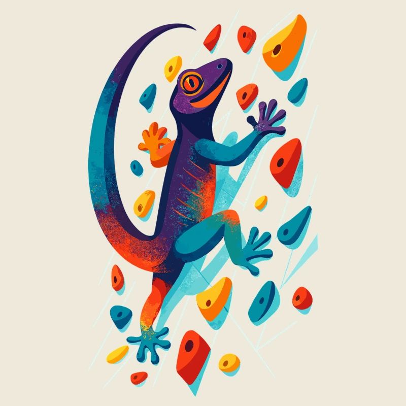 Bouldering Gecko Climbing Animal Climbing Lizard Gift