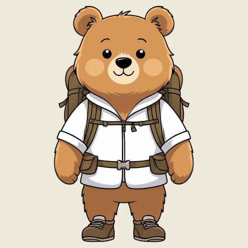 Abenteuerbär mit Rucksack