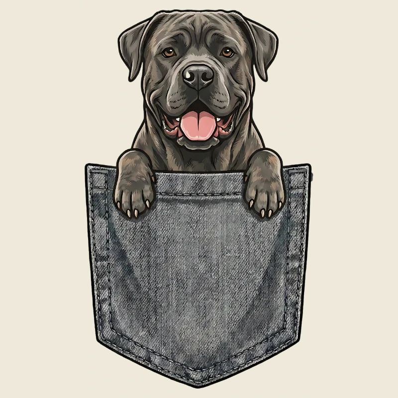 Cane Corso Italien dans la Poche - Chien Molosse