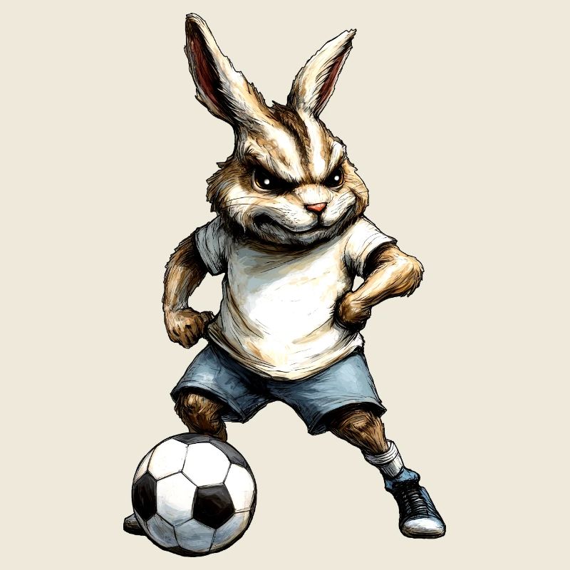 Fussballer Hase