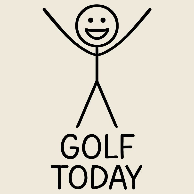 Golf Today Golfer Humor Gift Idea Golfer
