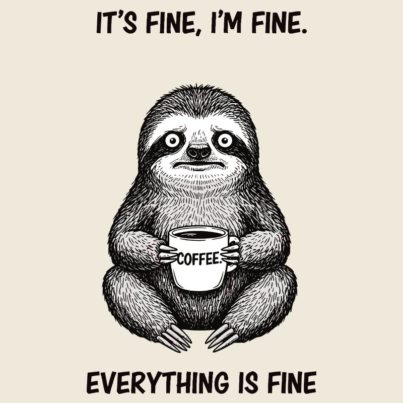 C’est bien dans l’humour paresseux du café