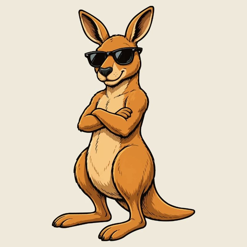 Sunglasses Kangaroo Attitude
