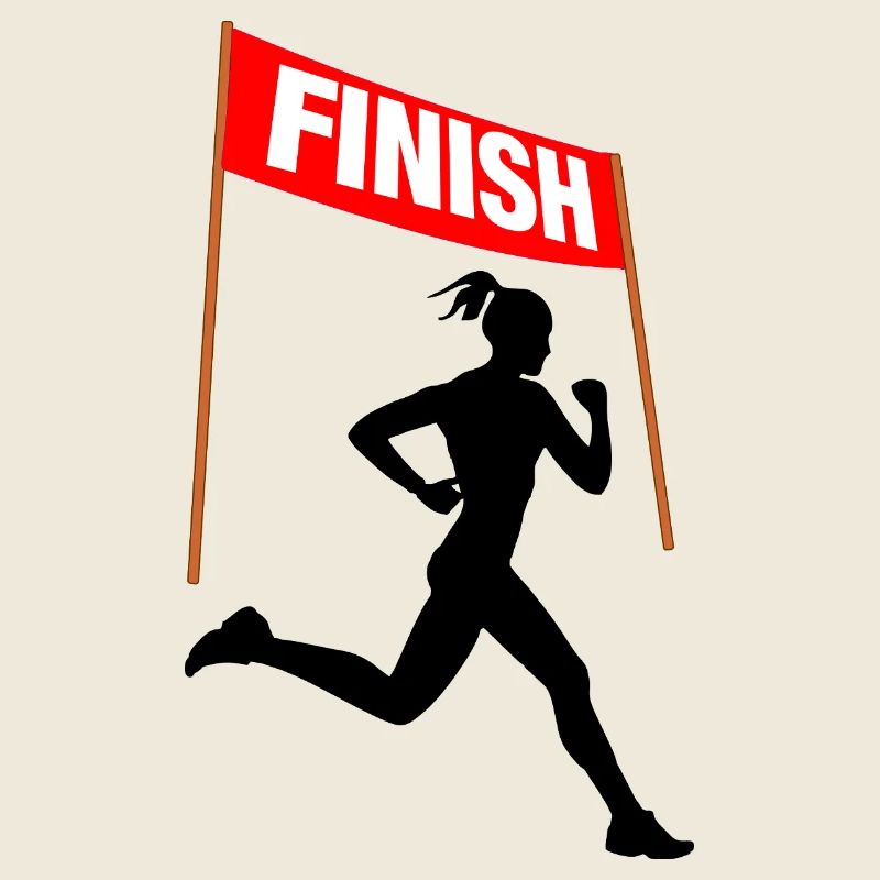 Arrivée coureuse – Victoire marathon