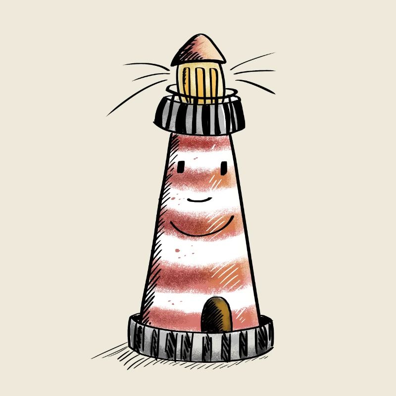 Small Lighthouse - North Sea - Vacation - Comic