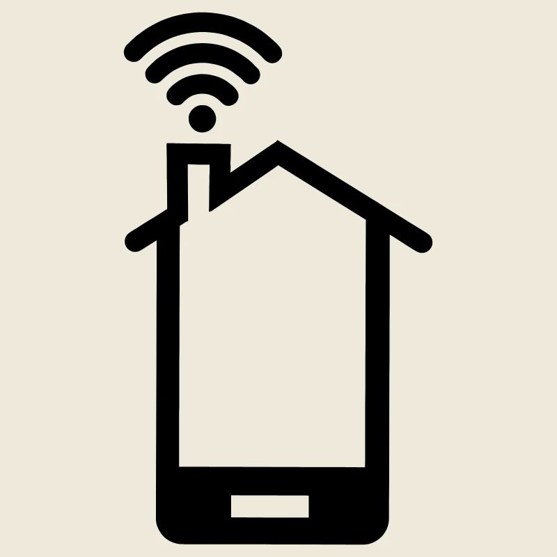 Smartphone huis logo Home WIFI