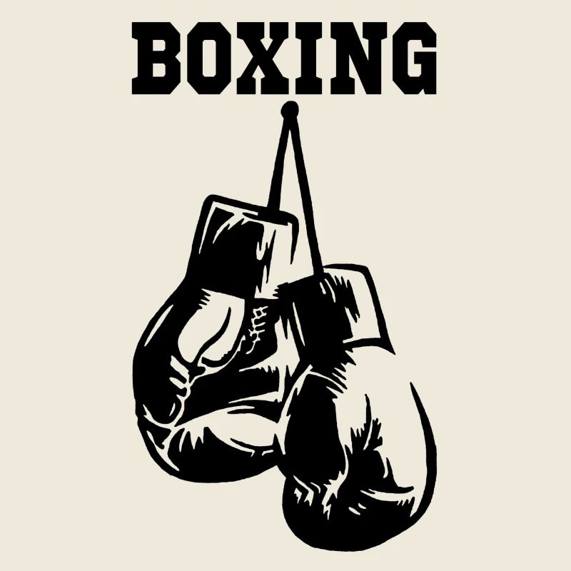 Gants de boxe noirs