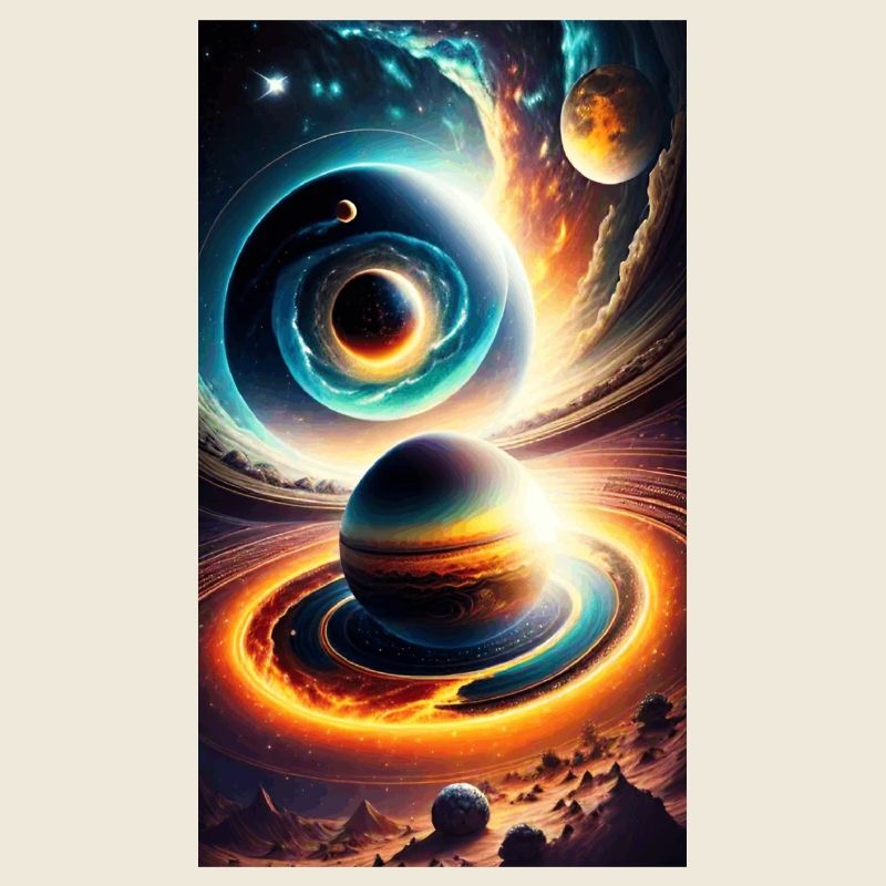 Univers avec planète