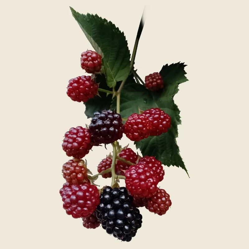 Beerenstrauch Muster: Brombeeren