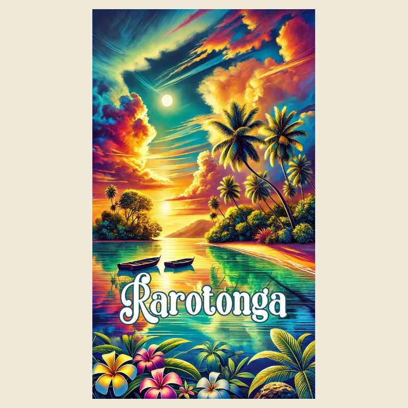 Îles Cook tropicales de Parotonga