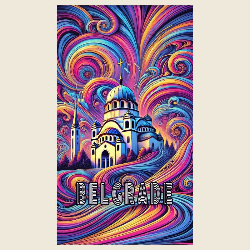 Belgrad Serbien Panorama Design
