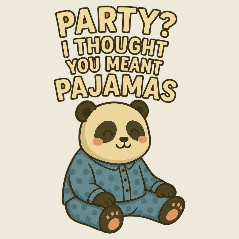Partei? Ich dachte, du meintest einen Pyjama