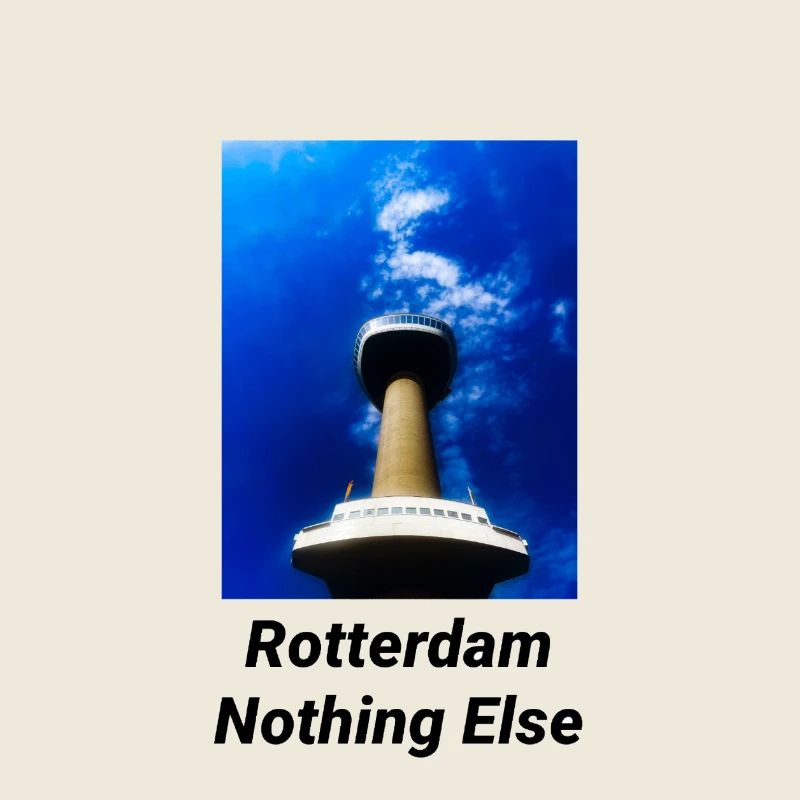 Design des Satellitenturms mit Blick auf Rotterdam