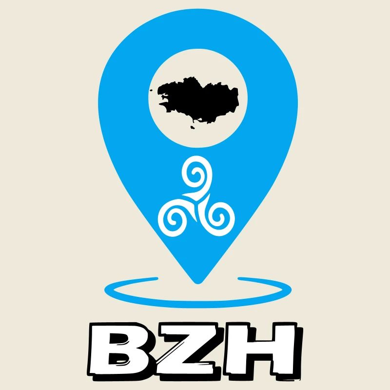 Triskel Breizh Blau