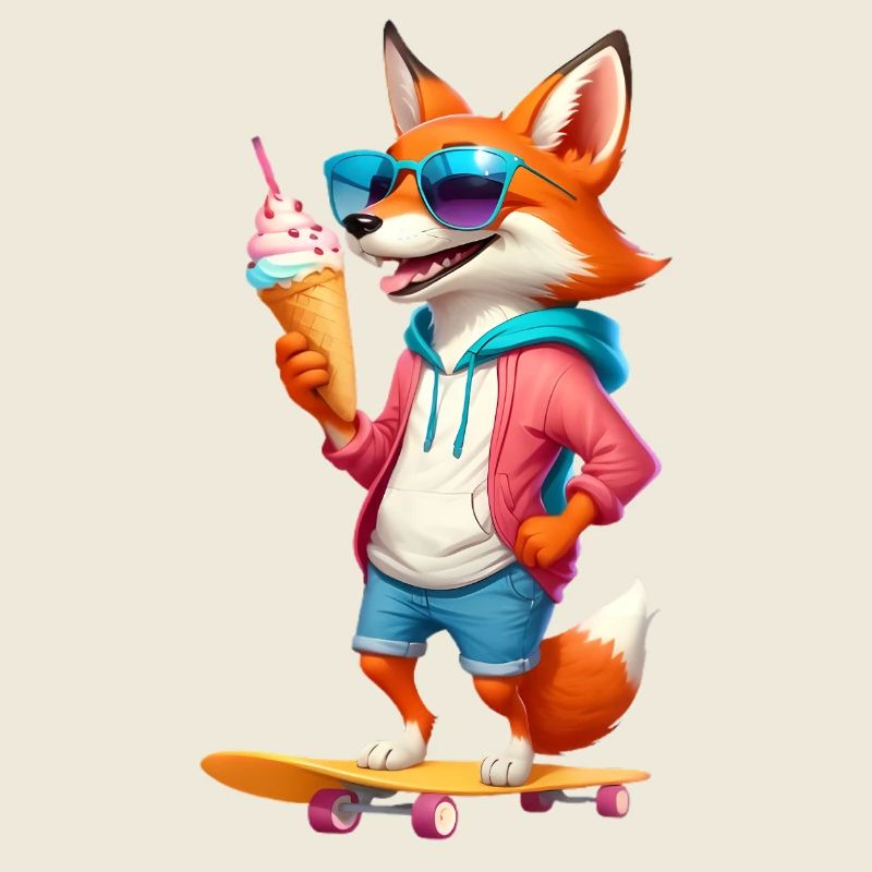 Sonnen Fox Skate – style de rue coloré