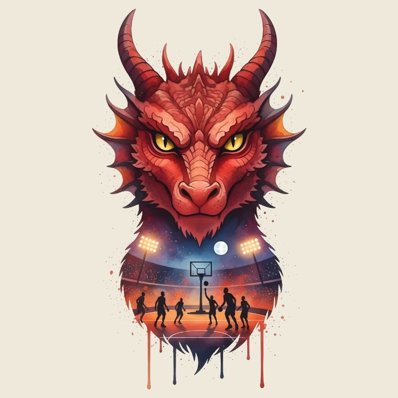 Basketball Drache