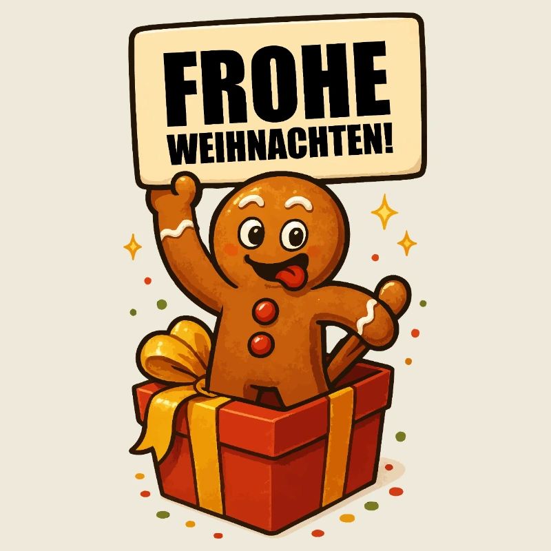 Lebkuchenmann Frohe Weihnachten